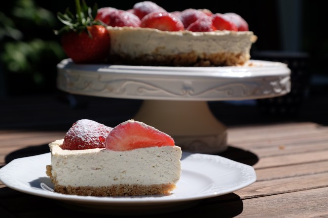 Strawberry cheese cake with Advocaat